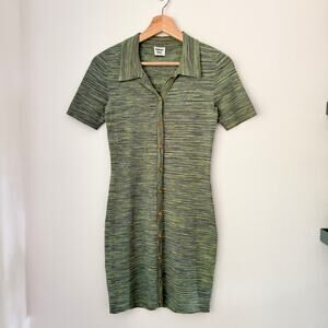 Aritzia Sunday Best Ralph Short Sleeve Collared Dress Sz Small